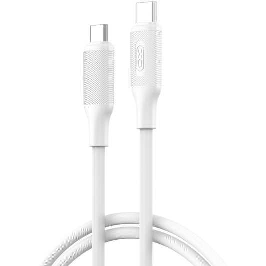 USB-C til USB-C data- og ladekabel XO Design NB-Q265B, 60W, 1m, Hvit