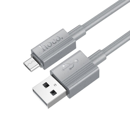 USB-A - microUSB Lade- og datakabel HOCO X107, 18W, 1m, Grå