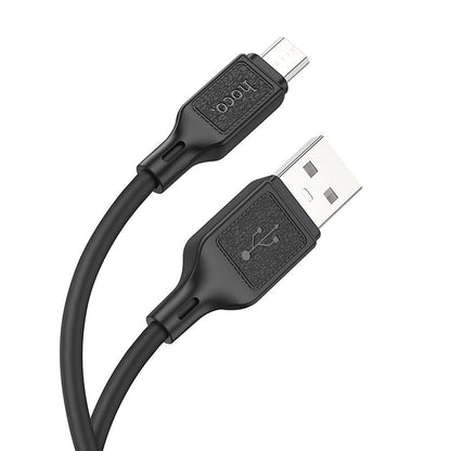Data- og ladekabel USB-A - microUSB HOCO X90, 18 W, 1 m, svart 