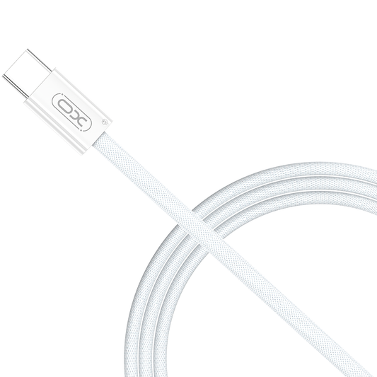 USB-C data- og ladekabel - USB-C XO Design NB-Q260A, 60W, 1m, Hvit