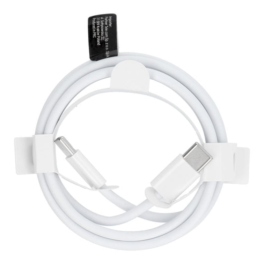 USB-C data- og ladekabel - USB-C OEM HD26, 30W, 1m, hvit