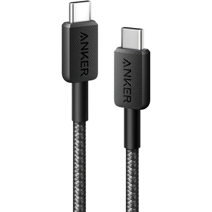 USB-C data- og ladekabel - USB-C Anker 322, 60W, 0.9m, Svart A81F5G11