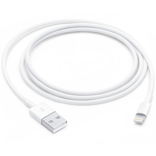 USB-A - Lightning Apple A1480 data- og ladekabel, 18W, 1m, Hvit MUQW3ZM/A