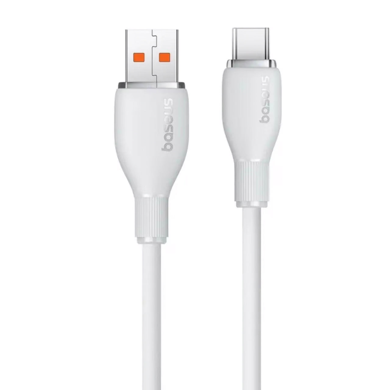 USB-A til USB-C data- og ladekabel Baseus Pudding, 100W, 2m, hvit P10355703221-01