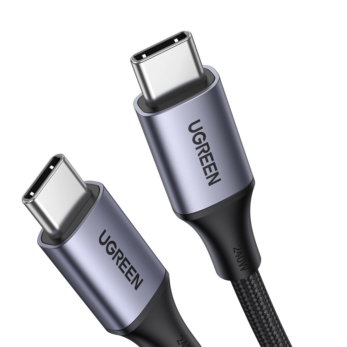 USB-C data- og ladekabel - USB-C UGREEN US535, 240 W, 2 m, grå 