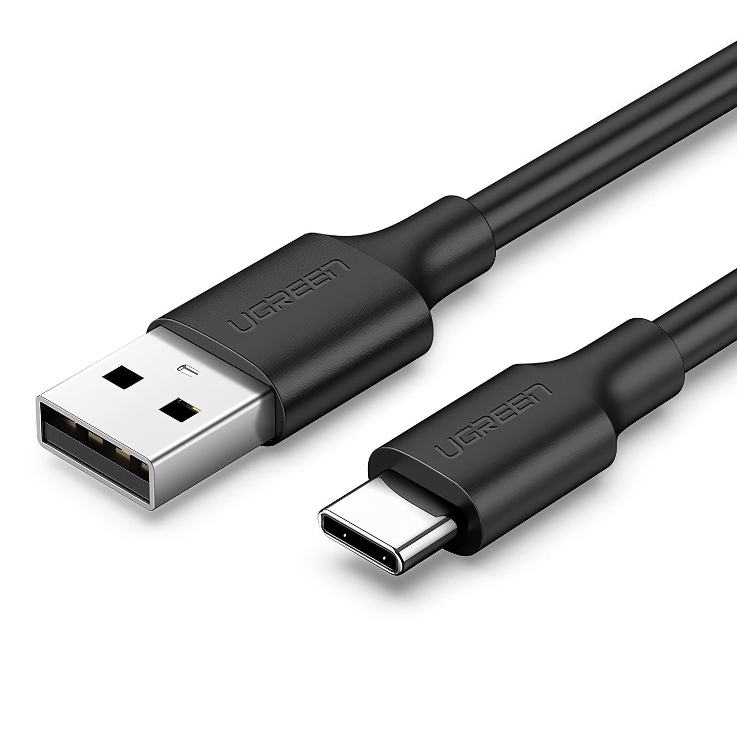 Data- og ladekabel USB-A - USB-C UGREEN US287, 60W, 0,5 m, svart 