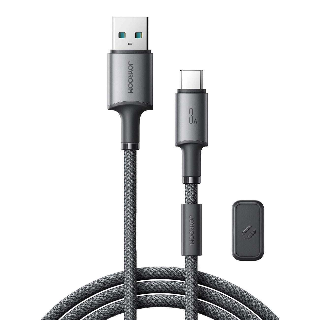 USB-A - USB-C data- og ladekabel Joyroom S-A50, 60W, 1.2m, Grå