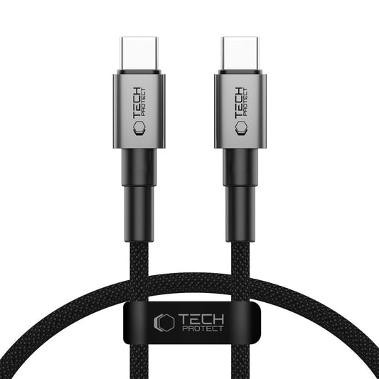 USB-C til USB-C data- og ladekabel Tech-Protect Ultraboost DNA, 60W, 0.5m, Grå