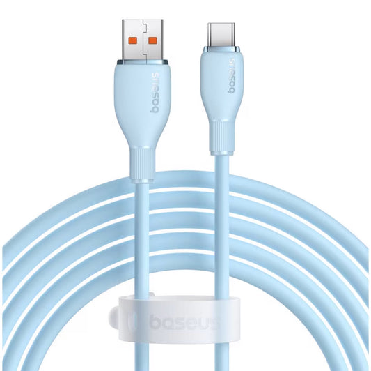 USB-A - USB-C Baseus Pudding data- og ladekabel, 100W, 2m, Blå P10355703311-01