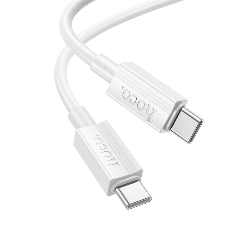 USB-C til USB-C data- og ladekabel HOCO X107, 60W, 1m, Hvit
