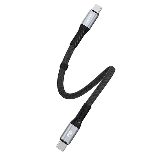 USB-C til USB-C data- og ladekabel Dudao L10C, 100W, 0.23m, Svart