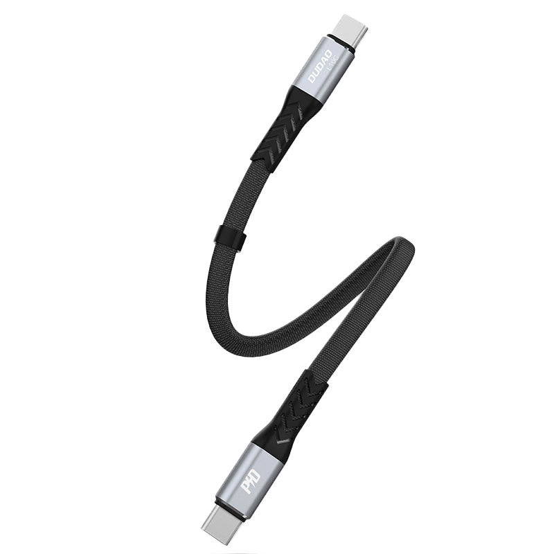 USB-C til USB-C data- og ladekabel Dudao L10C, 100W, 0.23m, Svart