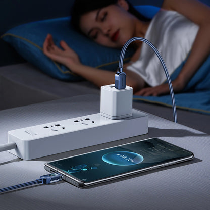 USB-C til USB-C data- og ladekabel Joyroom A4 Display, 100W, 1.2m, Blå
