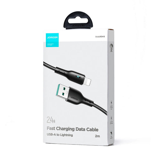 USB-A - Lightning lade- og datakabel Joyroom A13, 18W, 2m, Svart