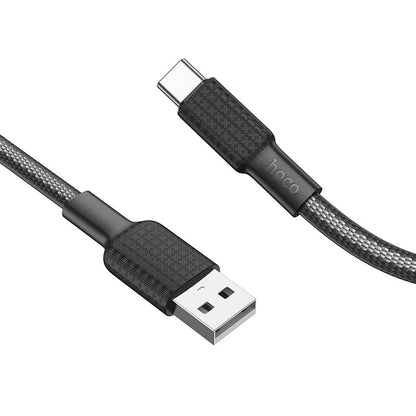 USB-A til USB-C Data- og Ladekabel HOCO X69, 18W, 1m, Svart