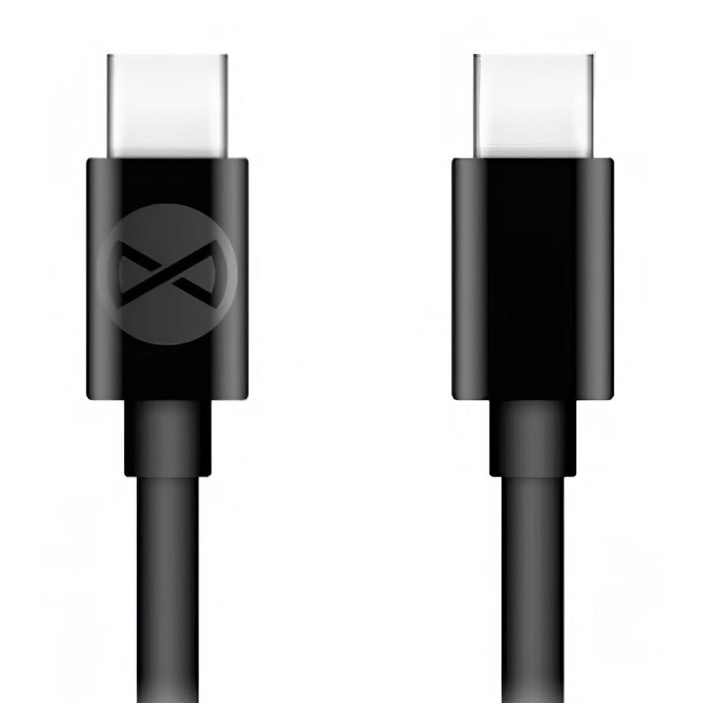 USB-C Data- og Ladekabel - USB-C Forever, 60W, 1m, Svart