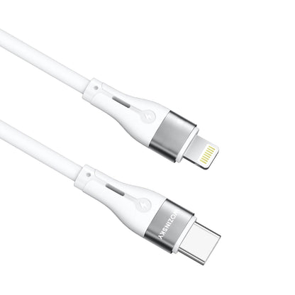 USB-C - Lightning Data- og Ladekabel WZK WSTCL1, 27W, 1m, Hvit