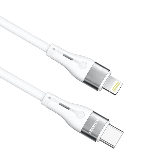 USB-C - Lightning Data- og Ladekabel WZK WSTCL1, 27W, 1m, Hvit