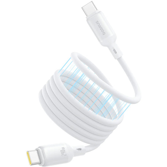USB-C til USB-C Baseus PicoGo data- og ladekabel, 240W, 1m, Hvit P10376800211-00
