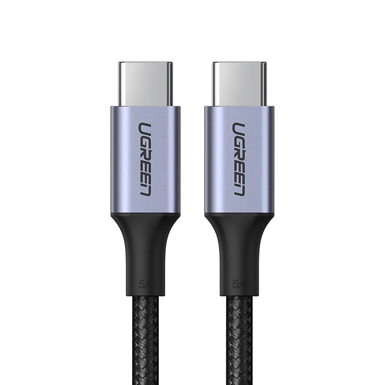 USB-C til USB-C data- og ladekabel UGREEN US316, 100W, 1.5m, Grå