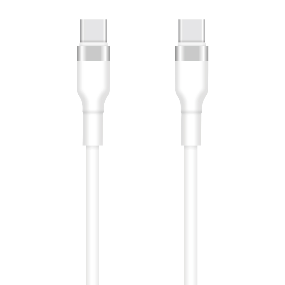 USB-C data- og ladekabel - USB-C Setty, 60W, 1m, Hvit