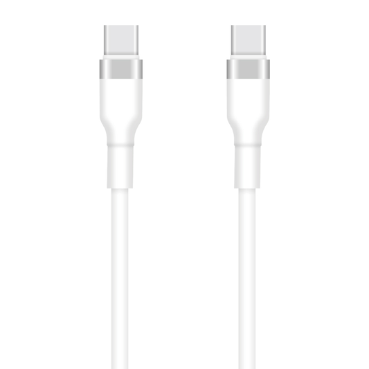 USB-C data- og ladekabel - USB-C Setty, 60W, 1m, Hvit