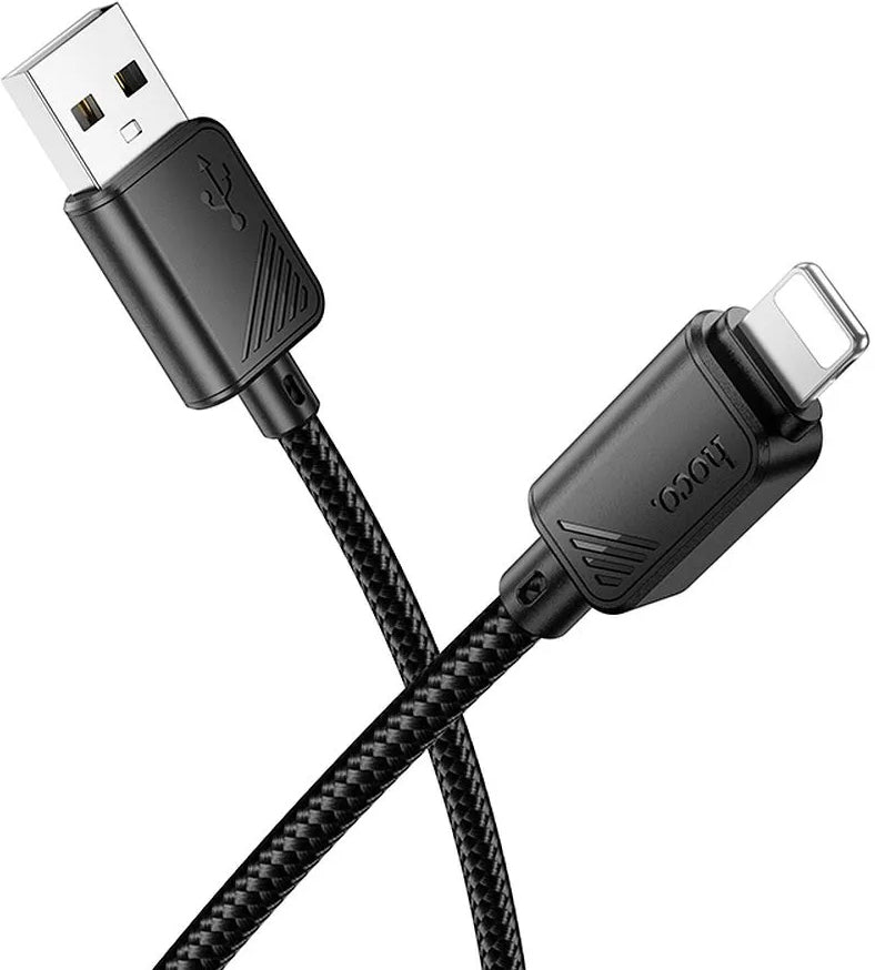 USB-A - Lightning Data og Ladekabel HOCO X113, 18W, 1m, Svart