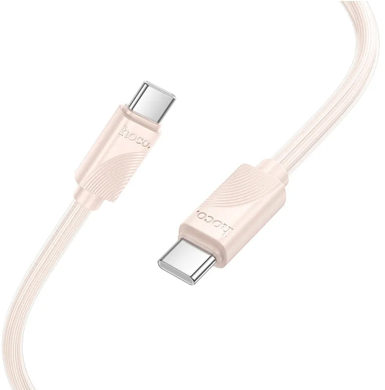 USB-C til USB-C data- og ladekabel HOCO X114, 60W, 1m, Rosa