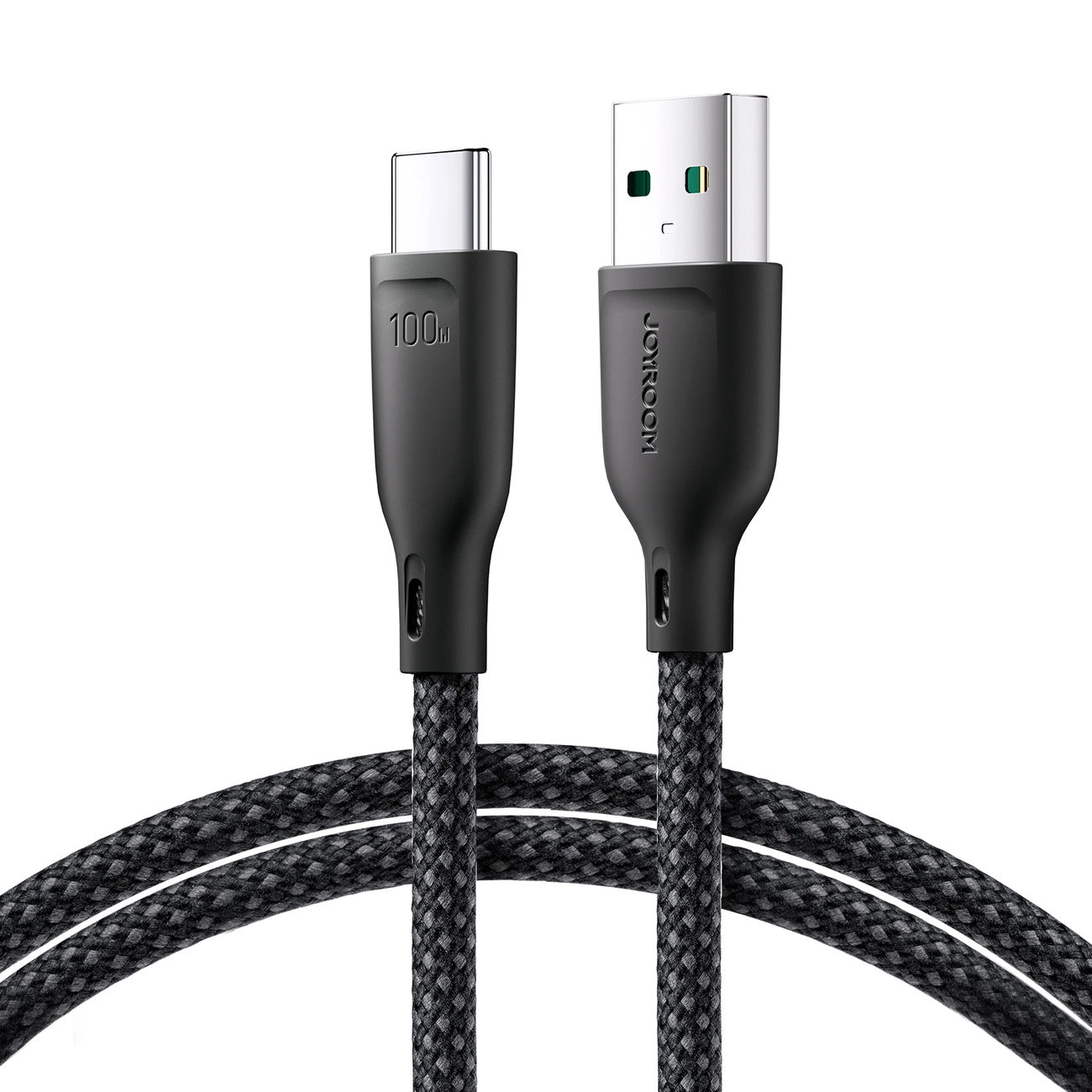 USB-A - USB-C Joyroom Multi-Color S-A34 data- og ladekabel, 100W, 1m, Svart