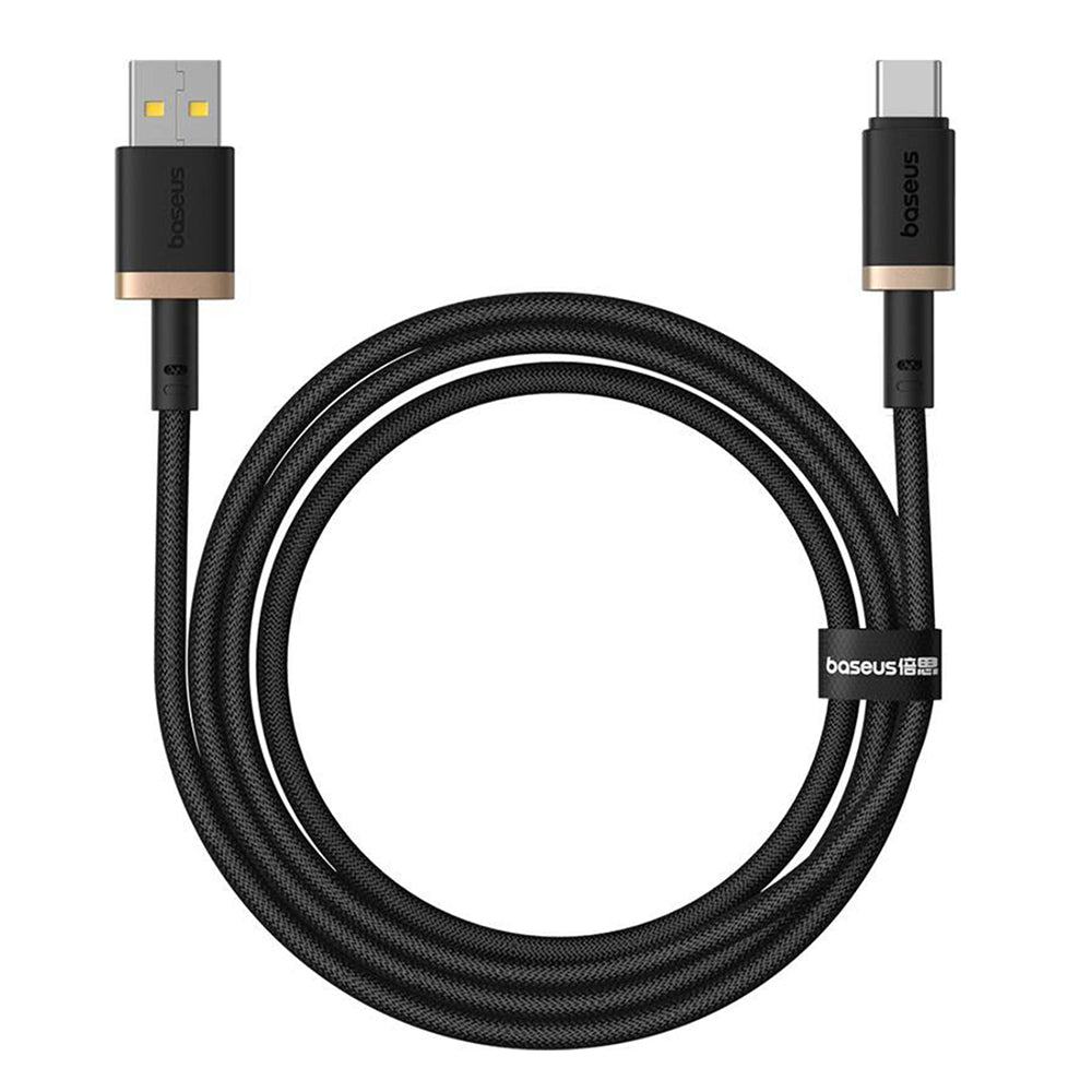 Data- og ladekabel USB-A - USB-C Baseus Dura Series, 60W, 1m, Gull P10377802U01-00