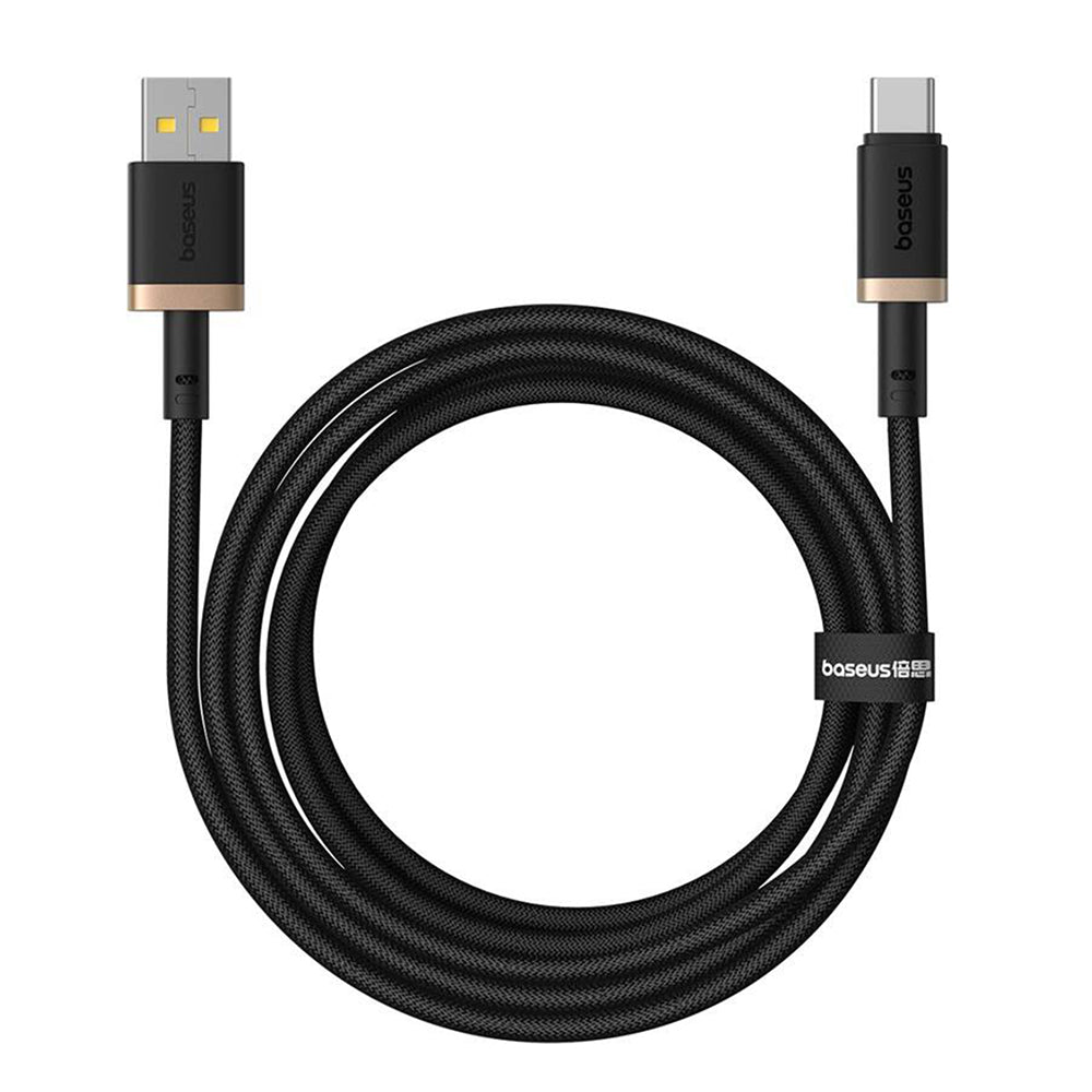 USB-A - USB-C Baseus Dura Series data- og ladekabel, 60W, 2m, Gull P10377802U01-02