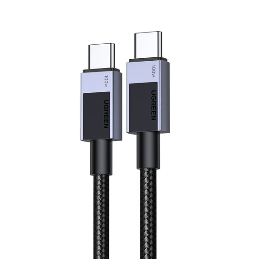 USB-C til USB-C UGREEN L512 data- og ladekabel, 100W, 0.5m, Grå