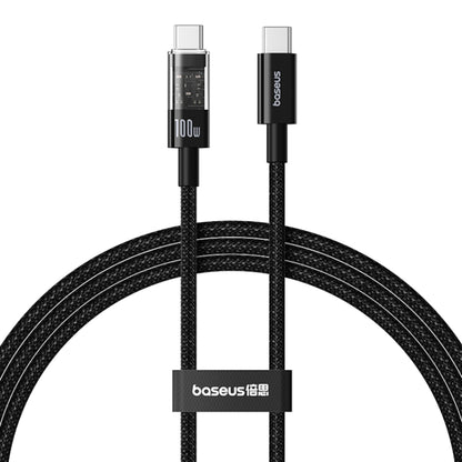 USB-C - USB-C Baseus Gem data- og ladekabel, 100W, 2m, Svart P10373000111-01