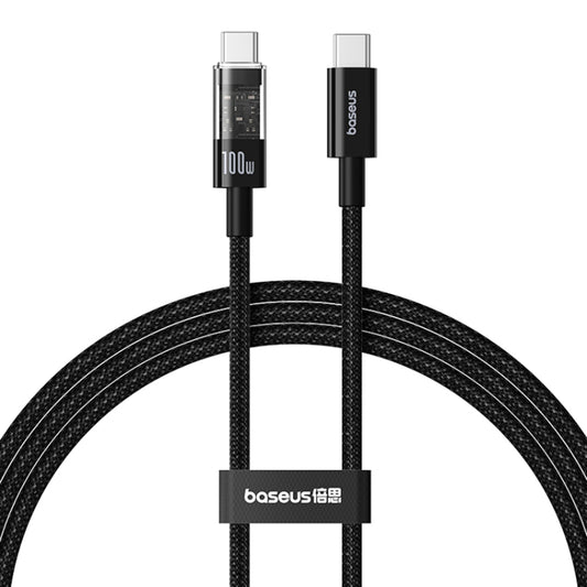 USB-C - USB-C Baseus Gem data- og ladekabel, 100W, 2m, Svart P10373000111-01
