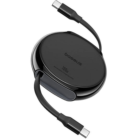 USB-C til USB-C Baseus Pathfinder Retractable data- og ladekabel, 100W, 1m, Svart P10368400111-00