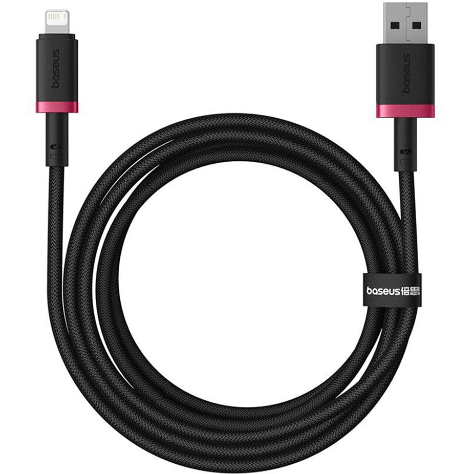USB-A - Lightning Baseus Dura Series data- og ladekabel, 18W, 2m, Rød P10377801U01-03
