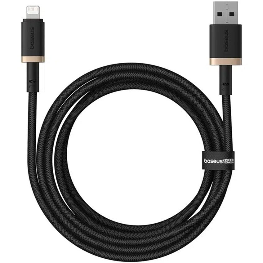 USB-A - Lightning Baseus Dura Series data- og ladekabel, 18W, 2m, Gull P10377801U01-02