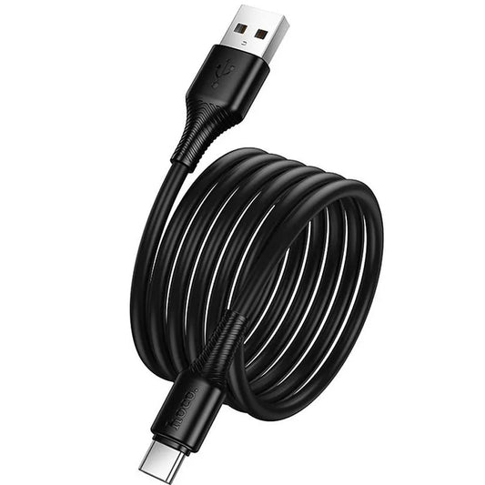 USB-A - USB-C HOCO X120 data- og ladekabel, 60W, 1m, Svart
