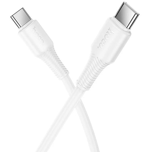 USB-C til USB-C data- og ladekabel HOCO X120, 60W, 1m, Hvit
