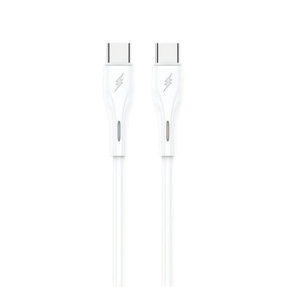 USB-C data- og ladekabel - USB-C Sendem M36C, 66W, 1m, hvit