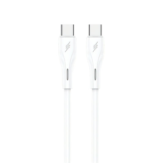 USB-C data- og ladekabel - USB-C Sendem M36C, 66W, 1m, hvit