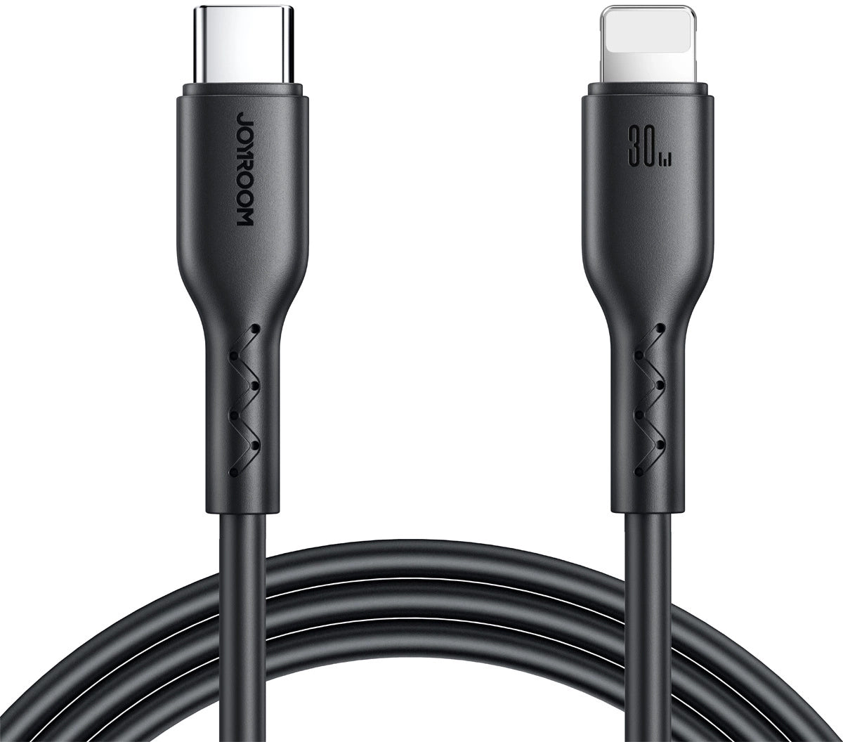 USB-C - Lightning Lade- og Datakabel Joyroom SA26-CL3, 30W, 1m, Svart