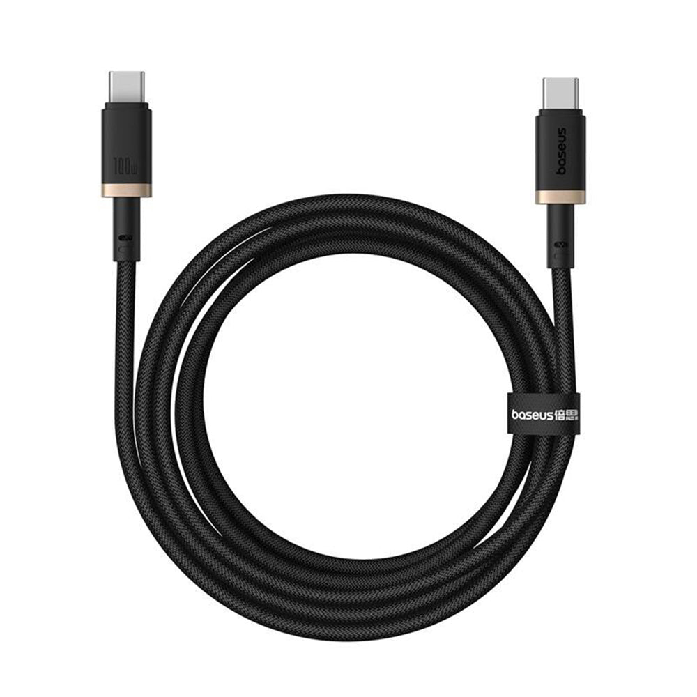 USB-C til USB-C Baseus Dura Series data- og ladekabel, 100W, 2m, Gull P10377803U01-03