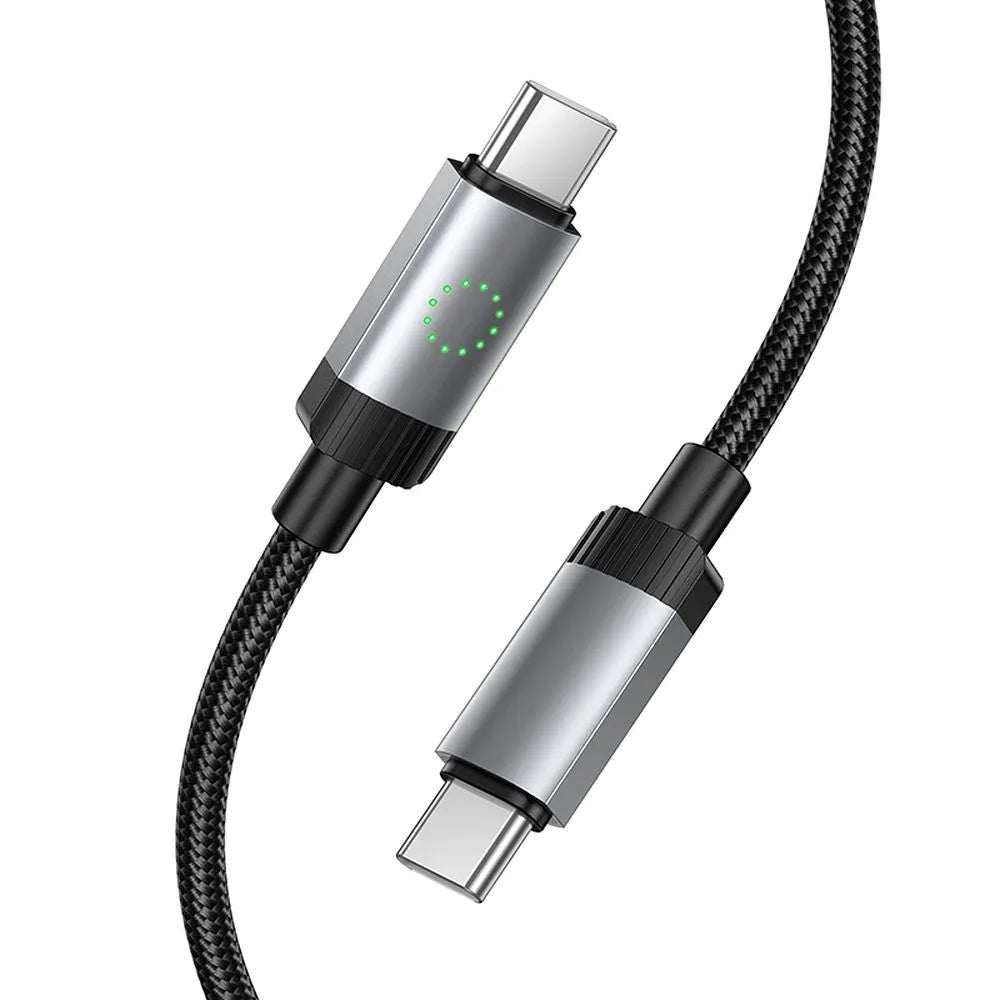 USB-C til USB-C data- og ladekabel HOCO X117, 60W, 1m, Svart