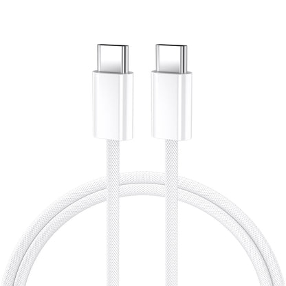 USB-C til USB-C data- og ladekabel BWOO BO-X284, 60W, 2m, Hvit