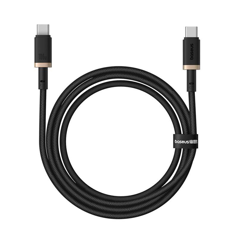 USB-C til USB-C Data- og Ladekabel Baseus Dura Series, 100W, 1m, Gull P10377803U01-00