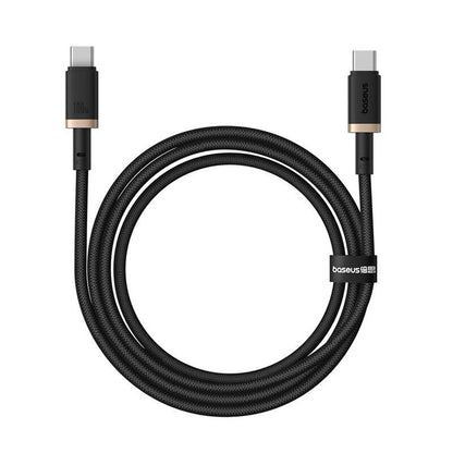 USB-C til USB-C Data- og Ladekabel Baseus Dura Series, 100W, 1m, Gull P10377803U01-00