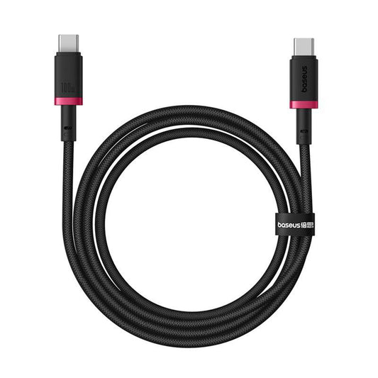 USB-C Data og Ladekabel - USB-C Baseus Dura Series, 100W, 1m, Rød P10377803U01-01