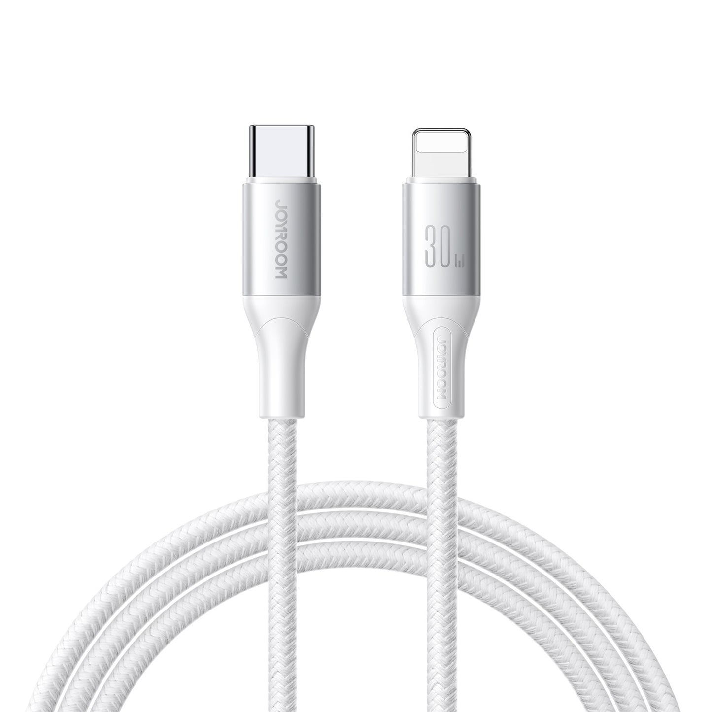 USB-C - Lightning lade- og datakabel Joyroom S-A28 Flash, 30W, 1m, Hvit