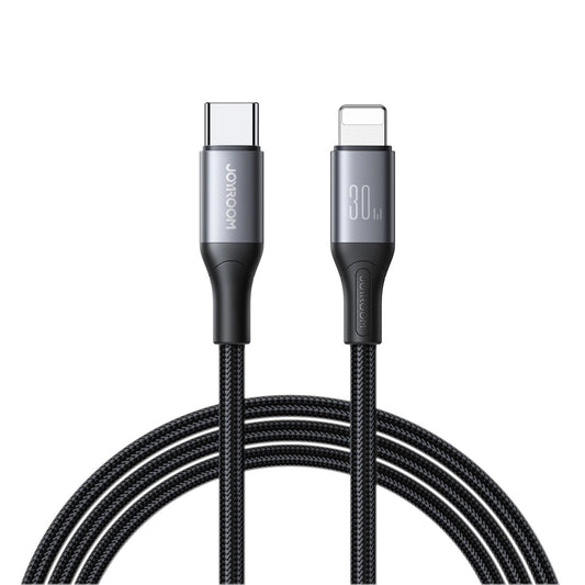 USB-C til Lightning Joyroom S-A28 Flash data- og ladekabel, 30W, 1m, Svart